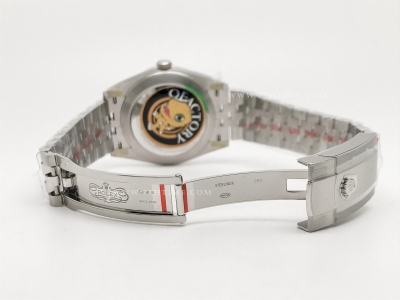 DJ2 126334 41mm Jub Flt 904L SS/SS Silv/Stk JQF VR3235