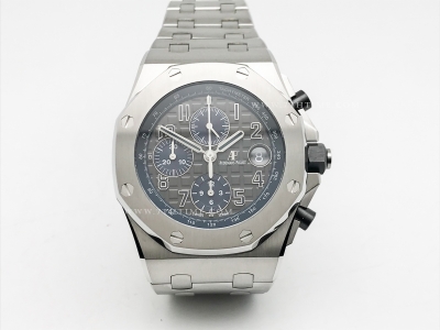 AP ROO Chronograph SS/SS Grey/Blue/Num APF A3126