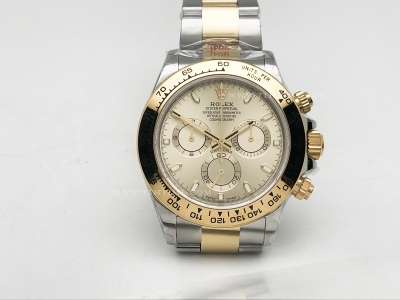 Daytona 116503 904L Wt YG/SS Gold/Stk QF SH4130