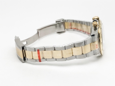 Daytona 116503 904L Wt YG/SS Blk/Dia QF SH4130