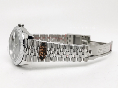 DJ2 126334 41mm Jub Flt 904L SS/SS Grey/Rm JQF VR3235