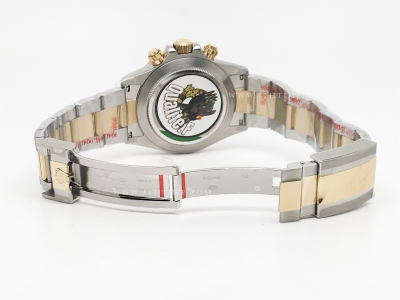 Daytona 116503 904L Wt YG/SS Blk/Dia QF SH4130