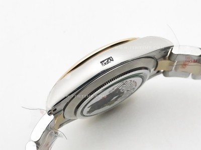 Daytona 116503 904L Wt YG/SS Blk/Dia QF SH4130