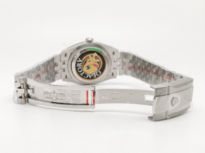 DJ 126234 36mm Jub Flt 904L SS/SS Silv/Stk JQF VR3235