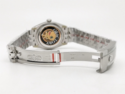 DJ 126234 36mm Jub Flt 904L SS/SS Grey/Stk JQF VR3235