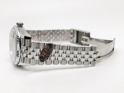 DJ 126234 36mm Jub Flt 904L SS/SS Blk/Stk JQF VR3235