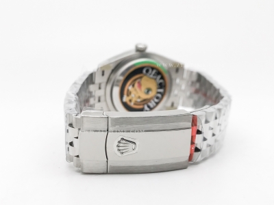 DJ 126234 36mm Jub Flt 904L SS/SS Blk/Stk JQF VR3235