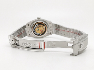 DJ 126234 36mm Jub Flt 904L SS/SS W-MOP/Dia JQF VR3235