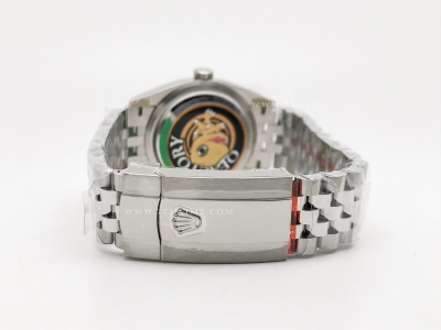 DJ 126234 36mm Jub Flt 904L SS/SS Grey/Rm JQF VR3235