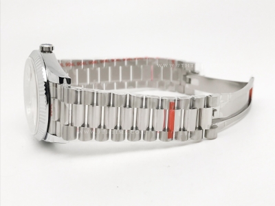 DayDate 40mm 904L Flt SS/SS Silv/Stk GMF A2836