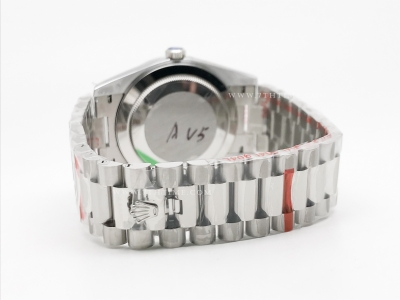 DayDate 40mm 904L Flt SS/SS Silv/Stk GMF A2836