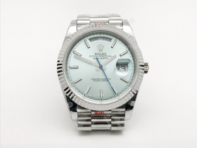 DayDate 40mm 904L Flt SS/SS I-Blue/Stk GMF A2836