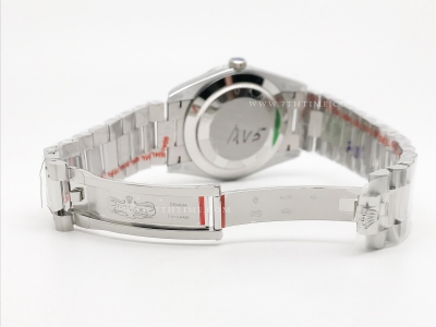 DayDate 40mm 904L Flt SS/SS I-Blue/Stk GMF A2836