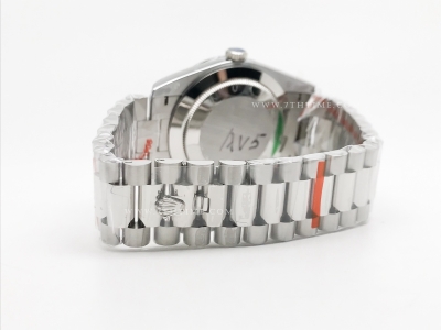 DayDate 40mm 904L Flt SS/SS I-Blue/Stk GMF A2836