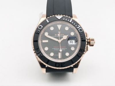 YachtMaster 126655 40mm RG/RU Blk JQF VR3235