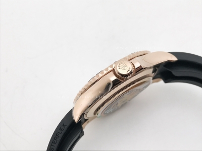 YachtMaster 126655 40mm RG/RU Blk JQF VR3235