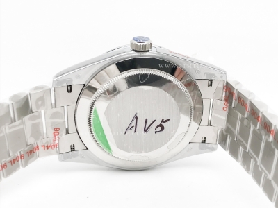 DayDate 40mm 904L Flt SS/SS Green/Stk GMF A2836