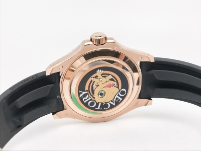 YachtMaster 126655 40mm RG/RU Blk JQF VR3235