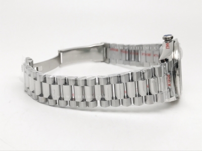 DayDate 128399TBR 36mm Wt 904L Dia SS/SS Wht/Rm GMF A2836