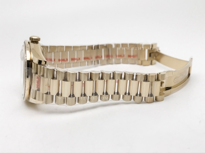 DayDate 128398TBR 36mm Wt 904L Dia YG/YG M-Wht/Dia GMF A2836