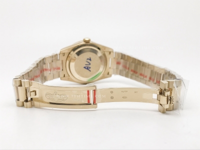 DayDate 128398TBR 36mm Wt 904L Dia YG/YG M-Wht/Dia GMF A2836