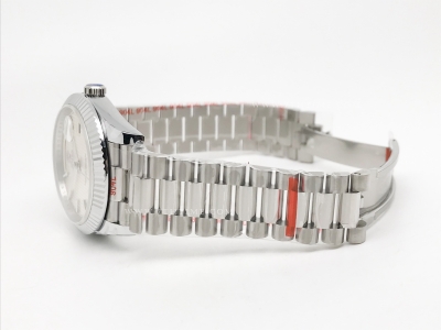 DayDate 40mm 904L Flt SS/SS S-Silv/Stk GMF A2836