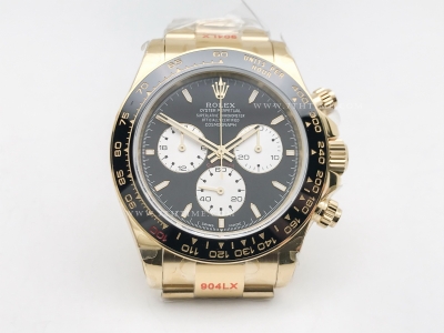 Daytona 126528 YG/YG Blk/Wht/Stk 904L QF V8 QF4132