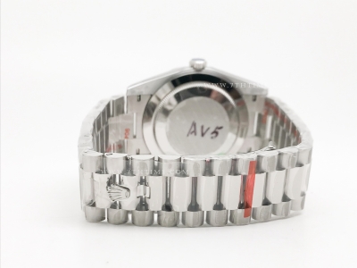 DayDate 40mm 904L Flt SS/SS Silv/Dia GMF A2836