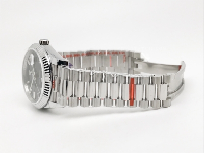 DayDate 40mm 904L Flt SS/SS Blk/Dia GMF A2836