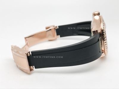 YachtMaster 116695 40mm Wt Dia RG/RU Blk KF VR3235