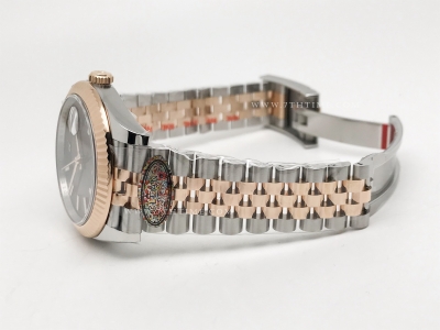 DJ2 41mm Jub Flt 904L RG/SS Brn/Stk Clean VR3235