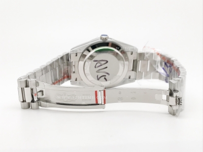 DayDate 40mm 904L Flt SS/SS G-Blue/Rm/Stk GMF A2836