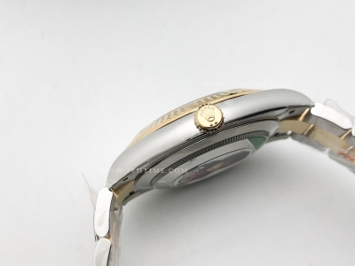 DJ2 41mm Oys Flt 904L YG/SS Blk/Stk Clean VR3235