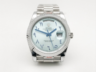 DayDate 40mm 904L Flt SS/SS I-Blue/Ara GMF A2836