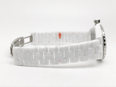 XHANEL J-12 38mm Wht CER/CER Wht/Dia HTF A2892