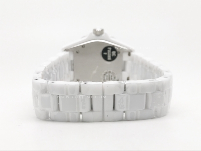 XHANEL J-12 38mm Wht CER/CER Wht/Blue Num HTF A2892