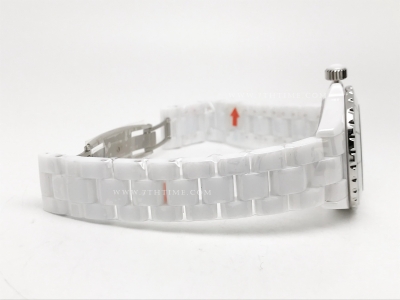 XHANEL J-12 38mm Wht CER/CER Wht/Num HTF A2892