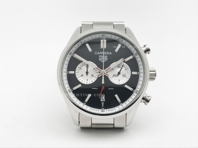 Carrera Chrono 42mm SS/SS Blk/Wht A8F VK63A