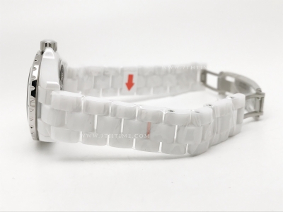 XHANEL J-12 33mm Wht CER/CER Wht/Wht Num HTF Qtz