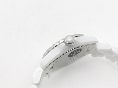 XHANEL J-12 33mm Wht CER/CER Wht/Wht Num HTF Qtz