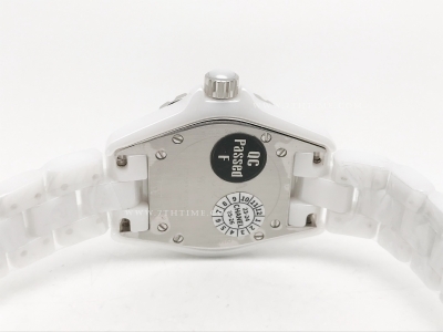 XHANEL J-12 33mm Wht CER/CER Wht/Wht Num HTF Qtz