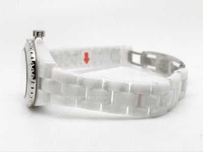 XHANEL J-12 33mm Wht CER/CER Wht/Num HTF A12.2