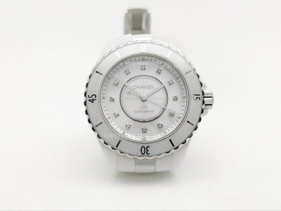 XHANEL J-12 33mm Wht CER/CER W-MOP/Dia HTF A12.2