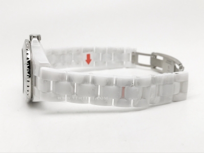 XHANEL J-12 33mm Wht CER/CER W-MOP/Dia HTF A12.2