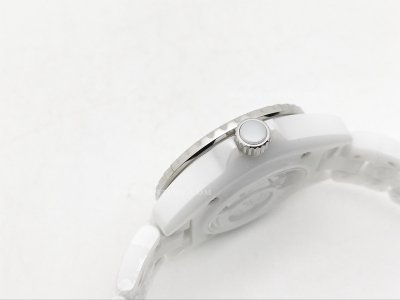 XHANEL J-12 33mm Wht CER/CER W-MOP/Dia HTF A12.2