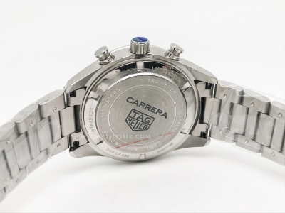 Carrera Chrono 42mm Wht SS/SS Blue/Blue A8F VK63A