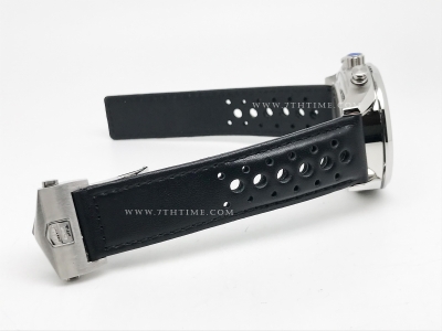 Carrera Chrono 42mm Wht SS/LE Blk/Blk A8F VK63A