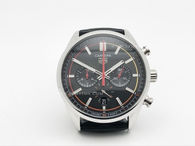 Carrera Chrono 42mm Blk SS/LE Blk/Blk A8F VK63A