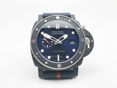 PAM1466 Submersible Luna Rossa CER/RU Blue VSF P900