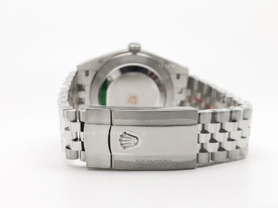 DJ2 41mm Jub Flt 904L SS/SS Green/Stk EWE A3235